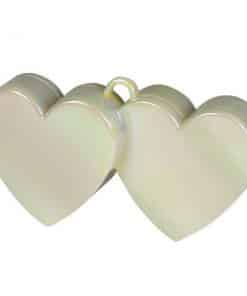 Iridescent Double Heart Balloon Weight