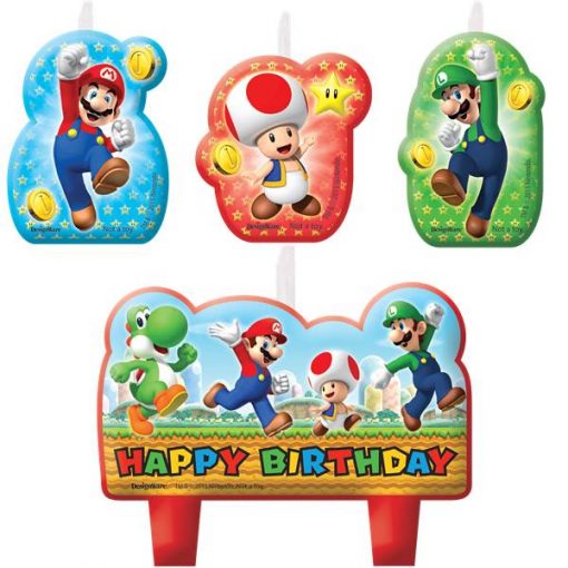 Super Mario Party Birthday Candles