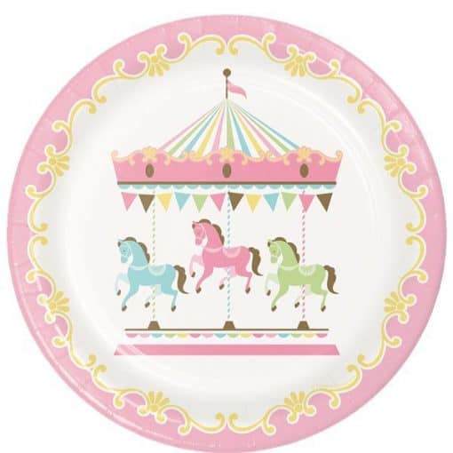 Carousel Baby Shower Party Paper Pates