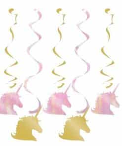 Unicorn Sparkle Party Dizzy Dangler Decorations