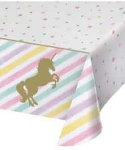 Unicorn Sparkle Party Plastic Tablecover