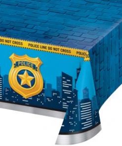 Police Party Plastic Tablecover