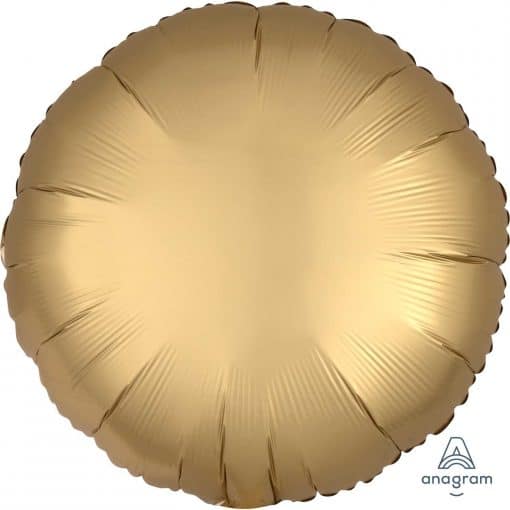 Gold Sateen Circle Satin Luxe Foil Balloon