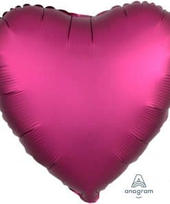 Pomegranate Heart Satin Luxe Foil Balloon