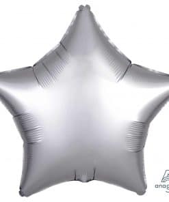 Platinum Star Satin Luxe Foil Balloon