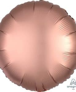 Rose Copper Circle Satin Luxe Foil Balloon