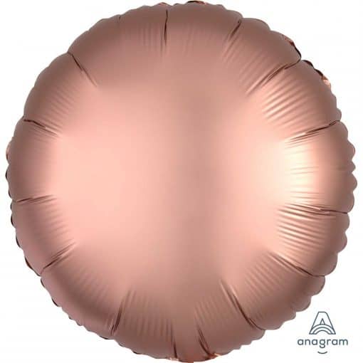 Rose Copper Circle Satin Luxe Foil Balloon