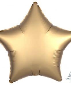 Gold Sateen Star Satin Luxe Foil Balloon