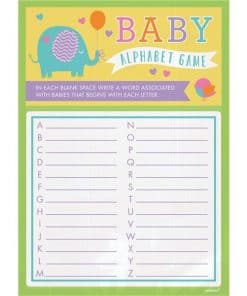 Baby Shower Alphabet Game