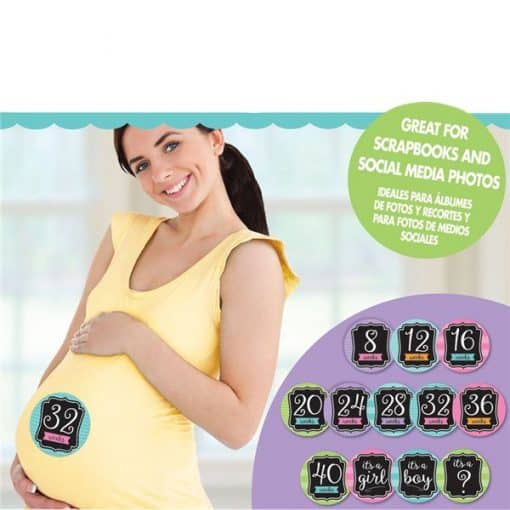 Baby Shower Baby Bump Stickers