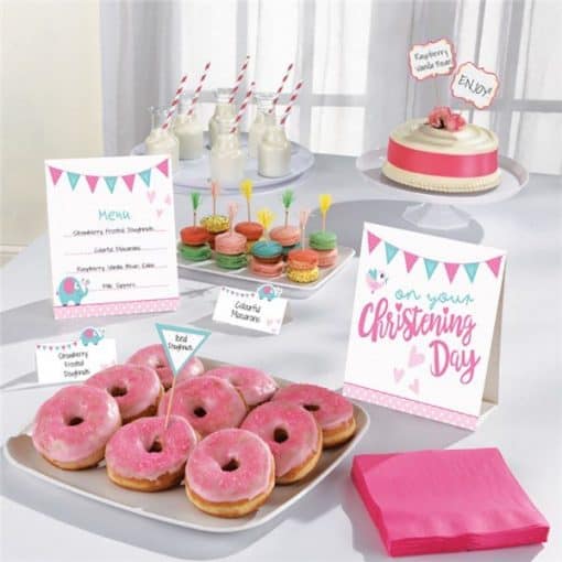 Christening Day Pink Buffet Kit