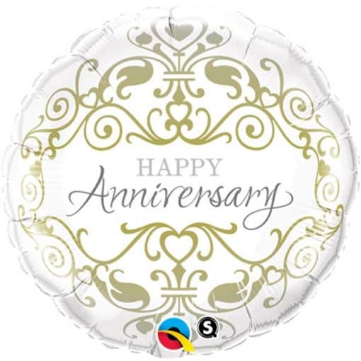 Happy Anniversary Round Foil Balloon