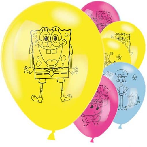 SpongeBob Squarepants Printed Latex Balloons