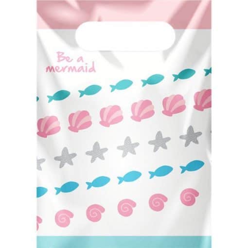 Be A Mermaid Party Plastic Loot Bags