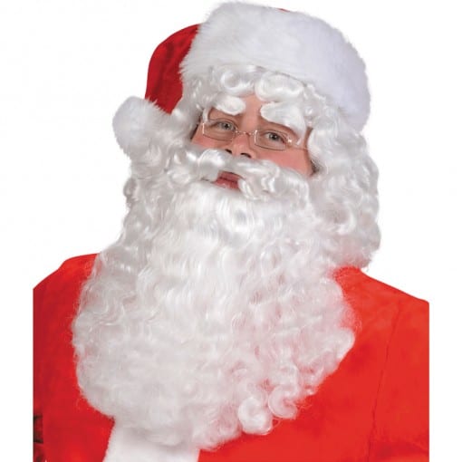 Santa Claus White Wig & Beard Set