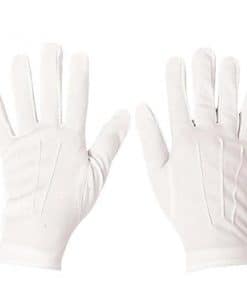 White Santa Gloves