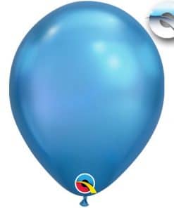 Chrome Blue Latex Balloons