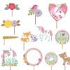 Magical Unicorn Party Photo Booth Kit with Props & Backdrop