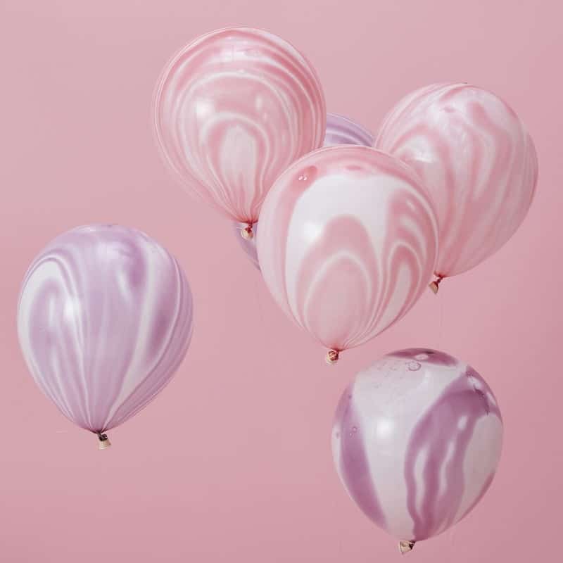 Make A Wish Unicorn Party Marble Balloons