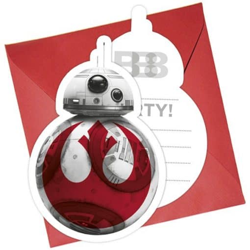 Star Wars The Last Jedi Party Invitations