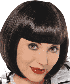 20's Flapper Adult Black Wig