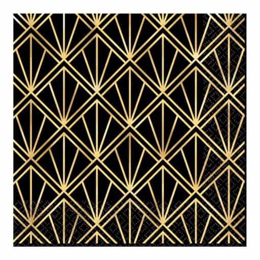 Hollywood Party Metallic Paper Lunch Napkins