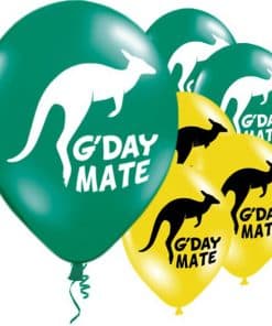 Australian G'Day Mate Printed Latex Balloon