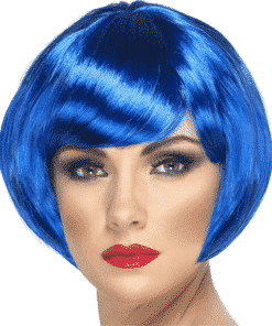 Babe Bob Adult Blue Wig