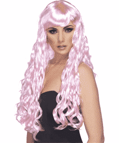 Desire Long Curly Wig - Candy Pink