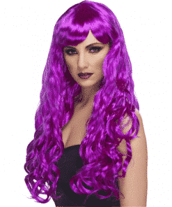 Desire Long Curly Wig - Purple