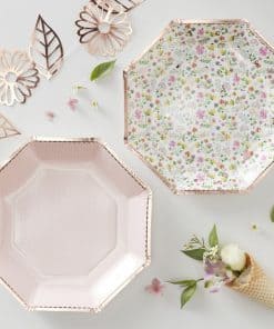 Ditsy Floral Rose Paper Plates