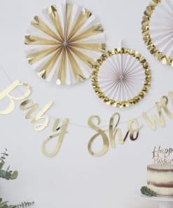 Oh Baby Gold Foiled 'Baby Shower' Letter Banner