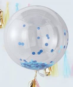 Pick & Mix Pastel Blue Confetti Giant Balloon