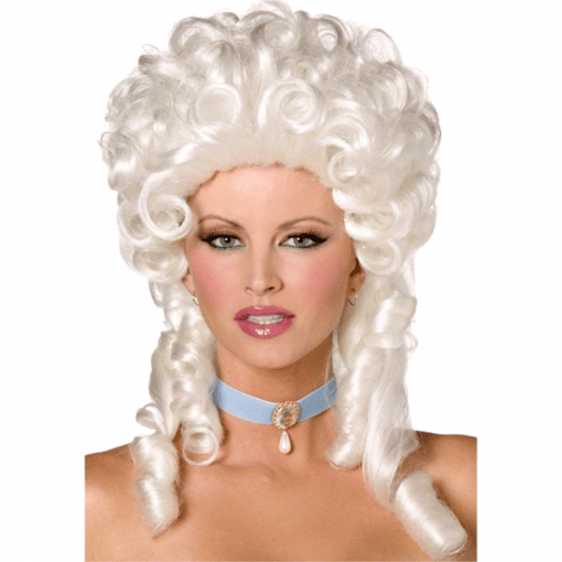 White Lady Baroque Adult Wig