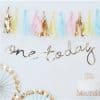 Pick & Mix Pastel Gold 'One Today' Banner