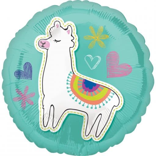 Selfie Celebration Party Llama Foil Balloon