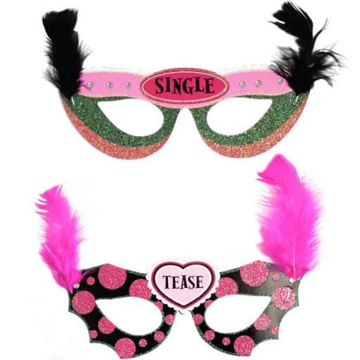 Hen Night Feathered Eye Masks