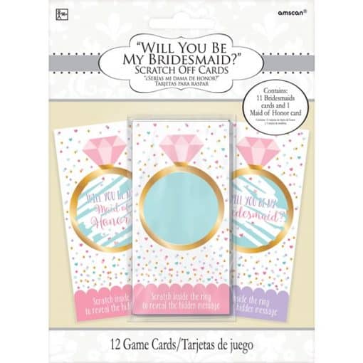 Be My Bridesmaid Scratch Off Cards