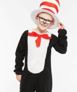 Dr. Seuss Cat in the Hat Jumpsuit Child Fancy Dress Costume