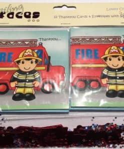 Fire Engine Chubby Thank You Cards