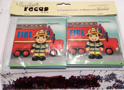 Fire Engine Chubby Thank You Cards