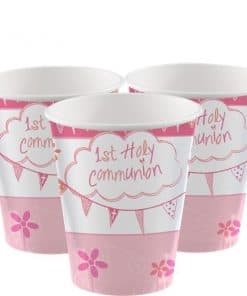 First Holy Communion Pink Party Cups