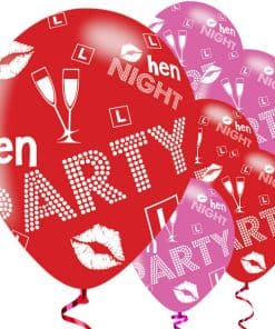 Hen Party Printed Latex Balloons