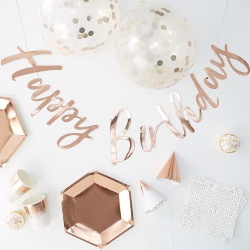 ROSE GOLD FOILED COMPLETE PARTY IN A BOX