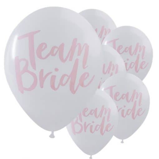 'Team Bride' Hen Party Latex Balloons