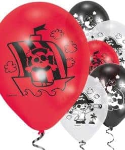 Captain Pirate Party Printed Latex Balloons