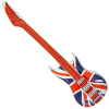 Inflatable Union Jack Guitar