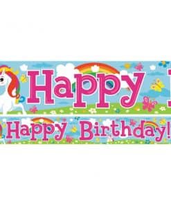 Unicorn Birthday Paper Banners