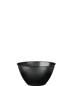 Black Plastic Serving Bowl