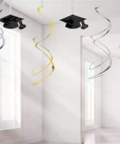 Graduation Hanging Swirl Garland